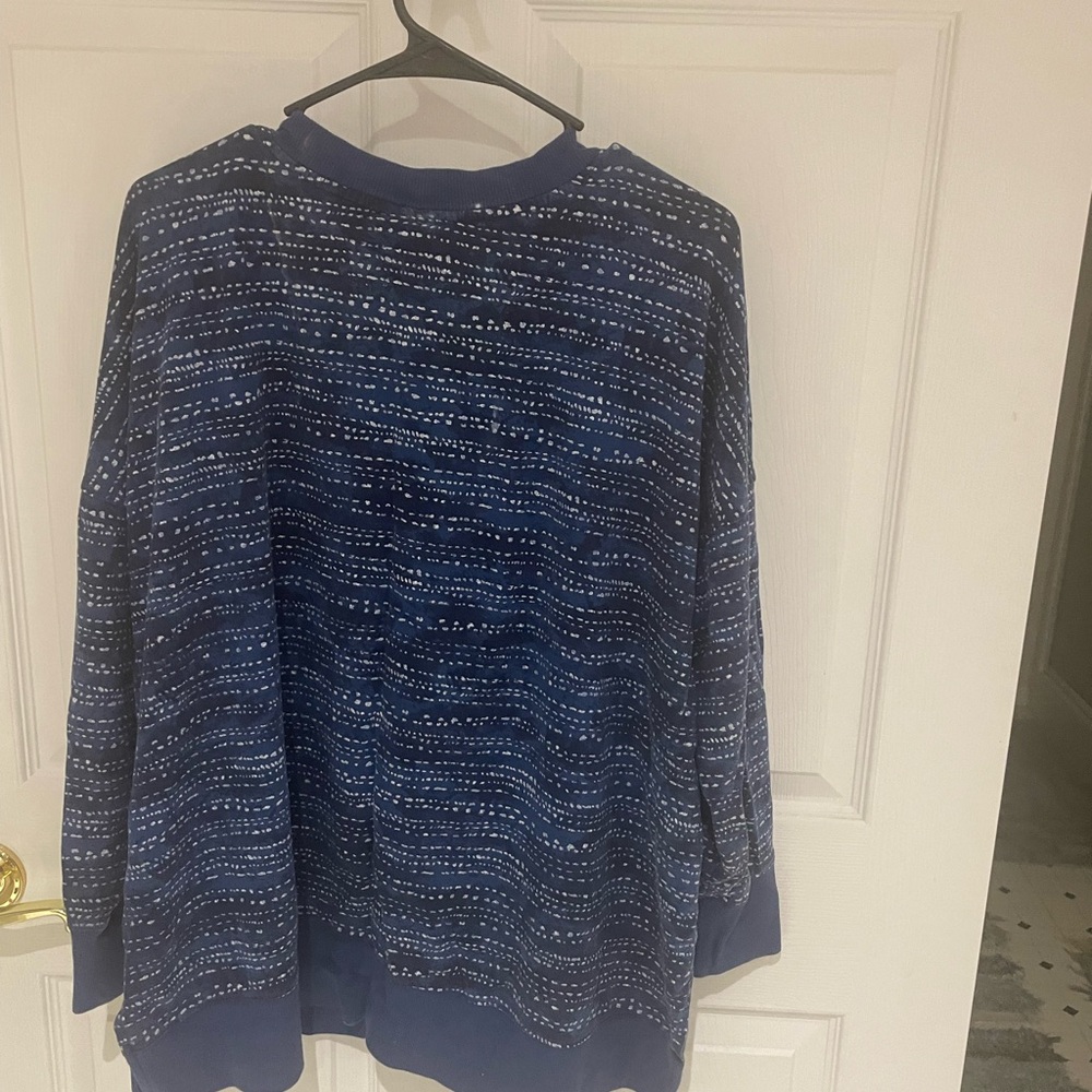 Blue Patterned Sweatshirt - Picture 3 of 3